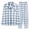 Blue, variant on NKOOGH 2 Piece Set Women's Nightgowns Comfortable Sets Lightweight Pajama Long Sleeve with Pockets Button Up Sleepwear