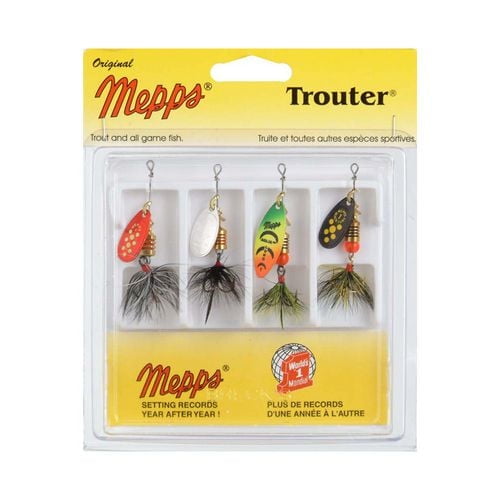 Mepps 4-Pack Trouter Kit - Dressed Treble Hooks