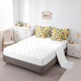 thumbnail image 3 of Watercolor Guitar Comforter Set 7 Piece Bed in a Bag Twin,Stringed Instruments Bedding Sets Musical Notes Sheet Set with Comforter,Fashion Music Modern Hip Hop Bed Set, 3 of 6