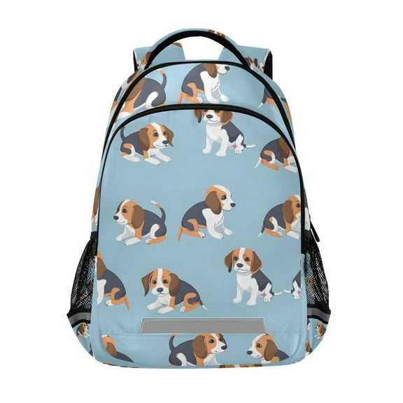 ALAZA Cute Beagle Dogs Backpack Elementary School Bag Bookbag Travel Rucksack