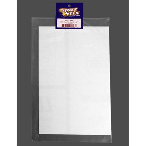 Spaz Stix SZX95030 Feuille de Poly Transparent 8 x 12 Po