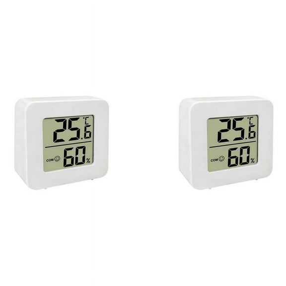 2X Mini Indoor Thermometer LCD Digital Temperature Room Hygrometer Gauge Sensor Humidity Meter Home