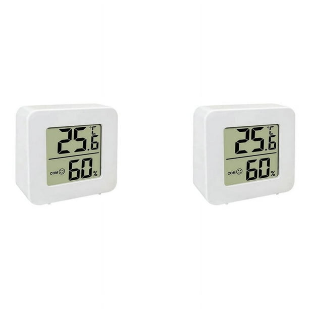 2X Mini Termómetro Interior LCD Digital Temperatura Higrómetro Medidor Sensor Medidor de Humedad Hogar