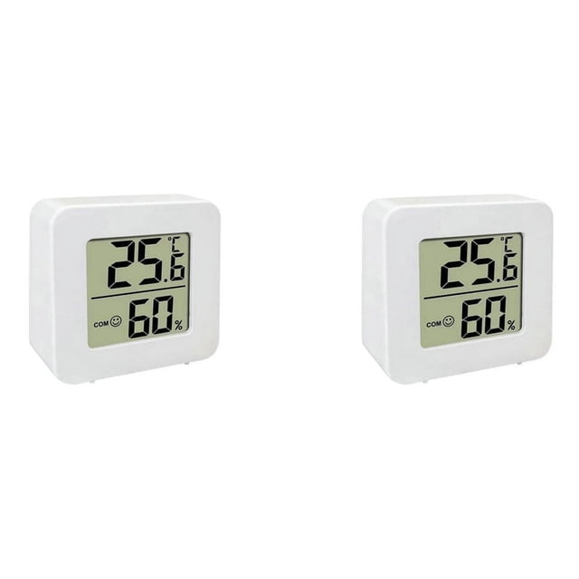 2X Mini Termómetro Interior LCD Digital Temperatura Higrómetro Medidor Sensor Medidor de Humedad Hogar