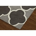 thumbnail image 3 of Addison Rugs Optics 8' x 10' Moroccan Ogee Fabric Area Rug in Steel Gray, 3 of 4