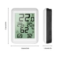 thumbnail image 2 of Bearachild Termómetro digital LCD Higrómetro Medidor de temperatura MIN/MAX Estación meteorológica M Termómetros, 2 of 6
