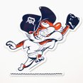 thumbnail image 1 of Detroit Tigers 12" Vintage Outfield Kitty Lasercut Steel Logo Sign, 1 of 1