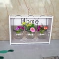 thumbnail image 2 of simhoa Plastic Shelf Plant Planter Pot Flower Vase Wall Hanging Window Box Basket Shelf 3 Vase, 2 of 8