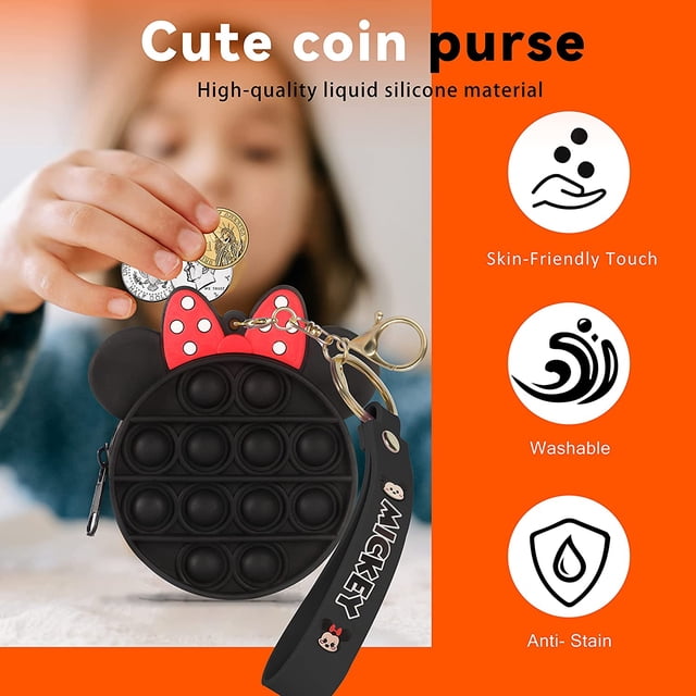 Monedero HUOGUO Unicorn Silicone para juguetes y juegos