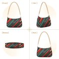 thumbnail image 7 of FORMRS Womens Shoulder Bag with Chain Strap Clutch Purse Cute Tote Handbag, Green Stars Abstract, 7 of 7