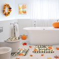 thumbnail image 6 of Autumn Hello Pumpkin Thanksgiving Bathroom Rug Set of 3, Fall Plaid Leaf 3 Pieces Bath Mats Set, No Silp Washable Cover Floor Rug Decorations for Kitchen Bathroom, 6 of 6