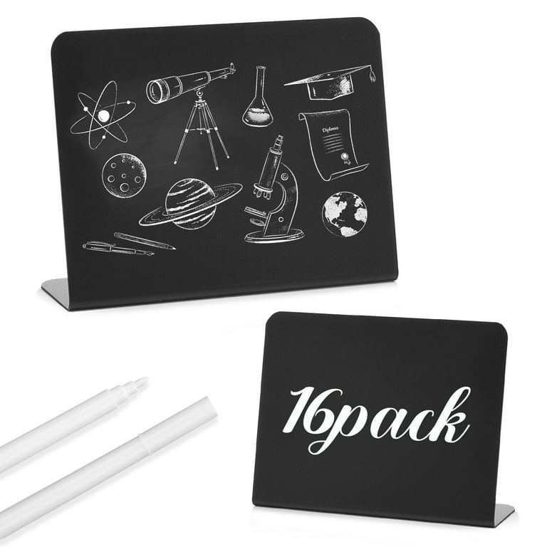 Wrapables Set of 32 Chalkboard Label Stickers With White Chalk Pen- 3.5 x  2, 32 Pieces - Fry's Food Stores