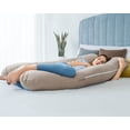 thumbnail image 3 of Cojín de embarazo QUEEN ROSE Cooling en forma de U, 140 x 80 cm, color beige, 3 of 7