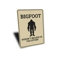 thumbnail image 3 of Bigfoot Doesnt Believe in You Novelty Decor, Metal Wall Sign - 10x14 Inches, 3 of 4
