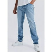 Boohoo Man Tall Slim Fit Stud Detail Rigid Denim Jean, Size 38