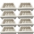 thumbnail image 1 of Cupcake Box With Insert White  – 12 Slot - Pack Of 25, 1 of 10
