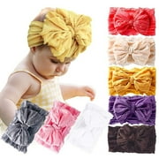 DANMY Baby Girl Elastic Headbands Newborn Toddler Hairbands Bows Children Soft Headwrap Hair Accessories