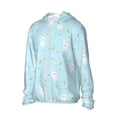 thumbnail image 2 of Balery Cute Bunny Men's Women's UPF 50+ Sun Protection Lightweight Hoodie Performance Long Sleeve Shirt for Fishing Running-Small, 2 of 9
