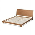 thumbnail image 4 of Baxton Studio Haines Modern and Contemporary Walnut Brown Finished Wood Full Size Platform Bed, 4 of 6