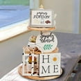 thumbnail image 5 of Valentine's Gift Tiered Tray Decor Set Farmhouse Farm Tiered Tray Decor Items Mini Wood Signs, 5 of 21