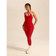 thumbnail image 3 of PISONIC Women 2 Piece Workout Sets V Neck Halter Tank Matching Twist Waist Leggings Yoga Pilates Outfits, 3 of 6