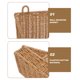 thumbnail image 3 of BESTYASH Cesta De Almacenamiento De Estilo Rattan Plástico Con Instalación Sin Taladro, 3 of 6