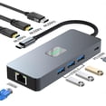 thumbnail image 2 of Station d'Accueil Huit en 1 DP 2HDMI-compatible 4K60Hz 1000M Ethernet, 2 of 5