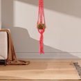 thumbnail image 1 of unbranded 1Ud Red Hanging Basket Net Hand Knitted for Indoor Outdoor Plant Decoration and Balcony Gardening, 1 of 8