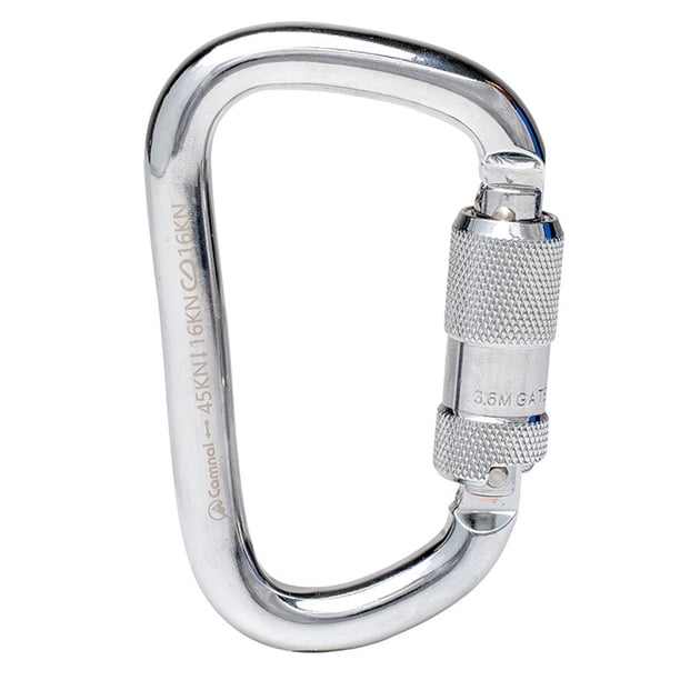 Yuarrent Mosquetón de escalada, accesorio de bloqueo de seguridad profesional, bloqueo de seguridad automático, equipo de extracción rápida, Escalada