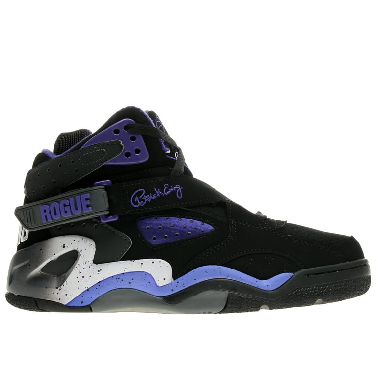 Patrick Ewing Athletics Rogue Mens Basketball Fashion Sneakers Athletic  Shoes Black Purple Shadow 