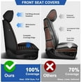thumbnail image 5 of DIKSOAKR Car Seat Covers Full Set Fit for Dodge RAM 2002-2025 1500 2500 3500 Truck Pickup Crew Quad Cab with Curved Bench, 5 of 7