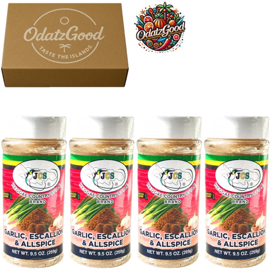 JCS Garlic Escallion Allspice 9.5oz (269g) 4-Pack – Curated & Packaged by ODatzGood
