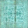 thumbnail image 1 of Ahgly Company Indoor Square Oriental Light Blue Traditional Area Rugs, 3' Square, 1 of 4