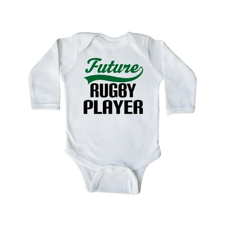 

Inktastic Future Rugby Player Gift Baby Boy Long Sleeve Bodysuit