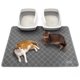 thumbnail image 1 of Alfombrilla de arena para gatos Conlun Liter Tramping, 120 x 90 cm, PVC, impermeable, 1 of 8