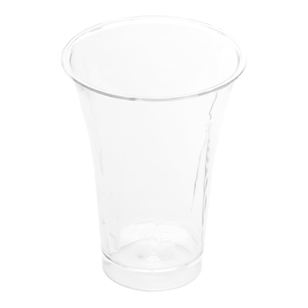 2 oz Round Clear Plastic Cannello Shot Glass - 1 1/2 x 1 1/2 x
