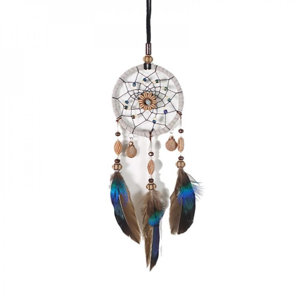 Handmade Feathers Dreamcatcher Dream Catcher Net Wedding Home Hanging Decor Gift 