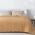 thumbnail image 6 of Great Bay Home All-Season Waffle Cotton Bed Blanket 90x90 (Full / Queen, Marigold), 6 of 6