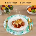 thumbnail image 4 of Spring Flowers Round 13 Inch Placemats Set of 2, Green Blossom Watercolor Botanical Florals HeatResistant Non Slip Place Mats for Dining Table, Wipeable Braided Kitchen Table Mats for Housewarming, 4 of 9