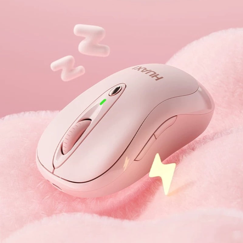 Bluetooth Wireless Mouse with Type-C Charging, Silent Rechargeable Mouse for MacBook IPad Laptop