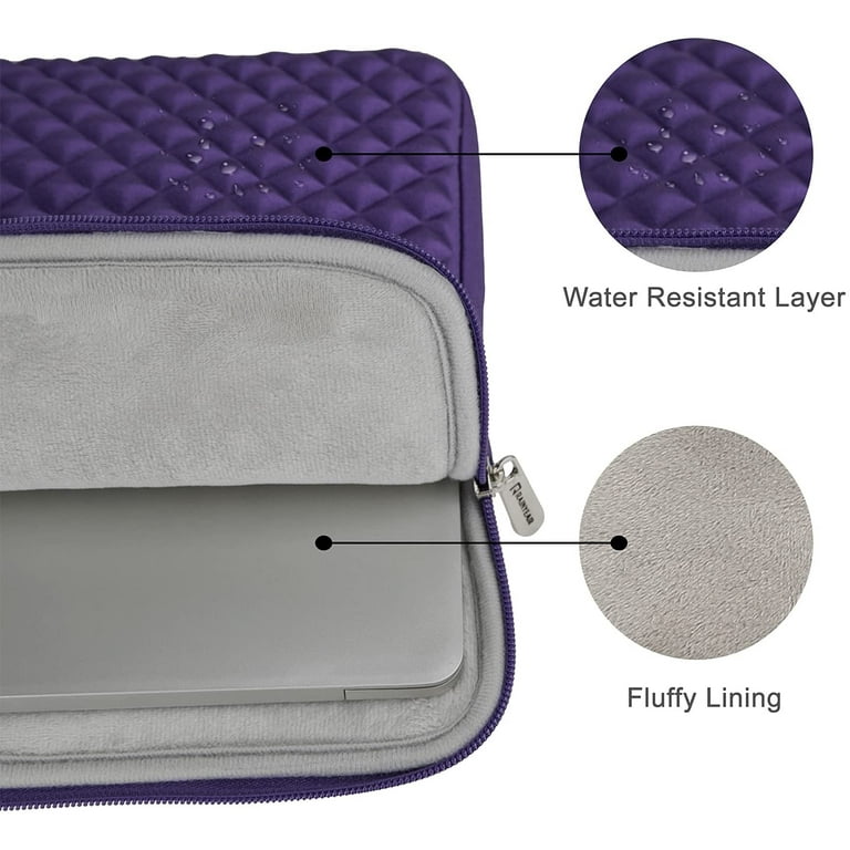 RAINYEAR 11.6 Inch Laptop Sleeve Case With Handle - Waterproof Computer Bag For MacBook Air, Chromebook & Tablets