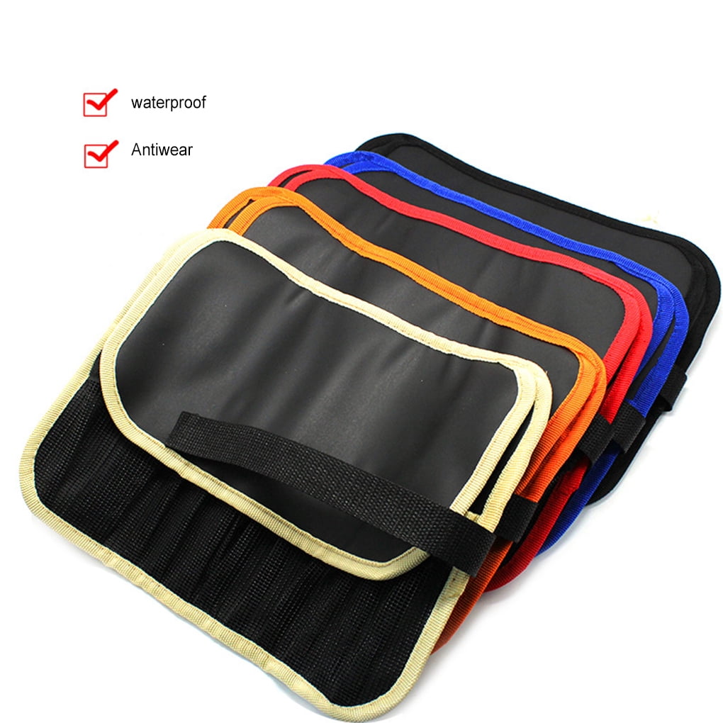 Ruzhgo Sac De Pêche Appât Leurre Stockage Imperméable Polyester Accessoires Fentes Poche Capacité Réglable Portable Pratique Bleu Noir