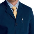 thumbnail image 6 of Landau Men's Essential Lab Coats Classic Relaxed Fit Breathable Fade Resistant 3 Pockets Button Mid-Length Lab Coat Scrub, Style 3163, 6 of 7