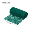 thumbnail image 2 of Uxcell 5.9 inch Wide Polyester Floral Pattern Lace Trim Ribbon for Sewing Making Dark Green 5 Yard, 2 of 7