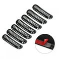 thumbnail image 2 of Rejilla de parachoques Bling Bling negro 7 piezas para Jeep Wrangler JK 2007-2017, 2 of 8