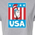 thumbnail image 3 of Dr. Seuss - Cat In The Hat USA - Juniors Cropped Cotton Blend T-Shirt, 3 of 6