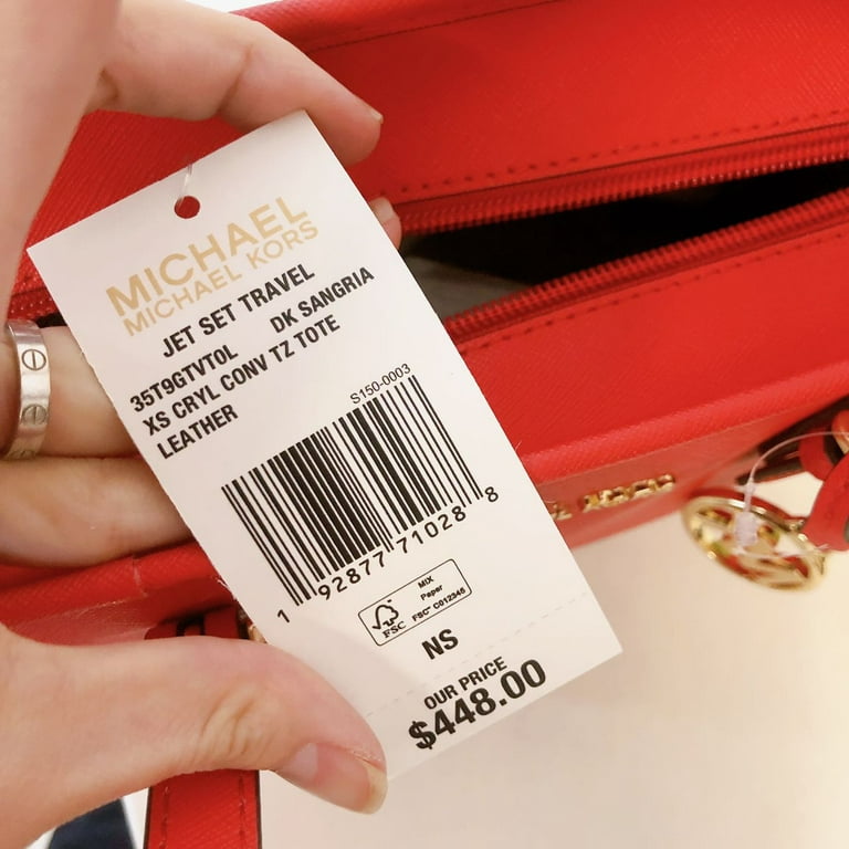 MICHAEL Michael Kors Jet Set Travel Mini Cross-Body Bag in Red