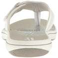 thumbnail image 3 of Clarks Women's Brinkley Jazz Flip Flop, White Synthetic, 7 M US, 3 of 8