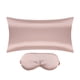thumbnail image 1 of Funda de almohada de satén REGALWOVEN con cremallera oculta y máscara de sueño Reina Rosa, 1 of 6