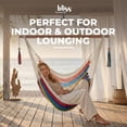 thumbnail image 2 of Bliss Hammocks Tahiti Rope Hammock Chair with Spreader Bar and Hardware, Multi, 2 of 13
